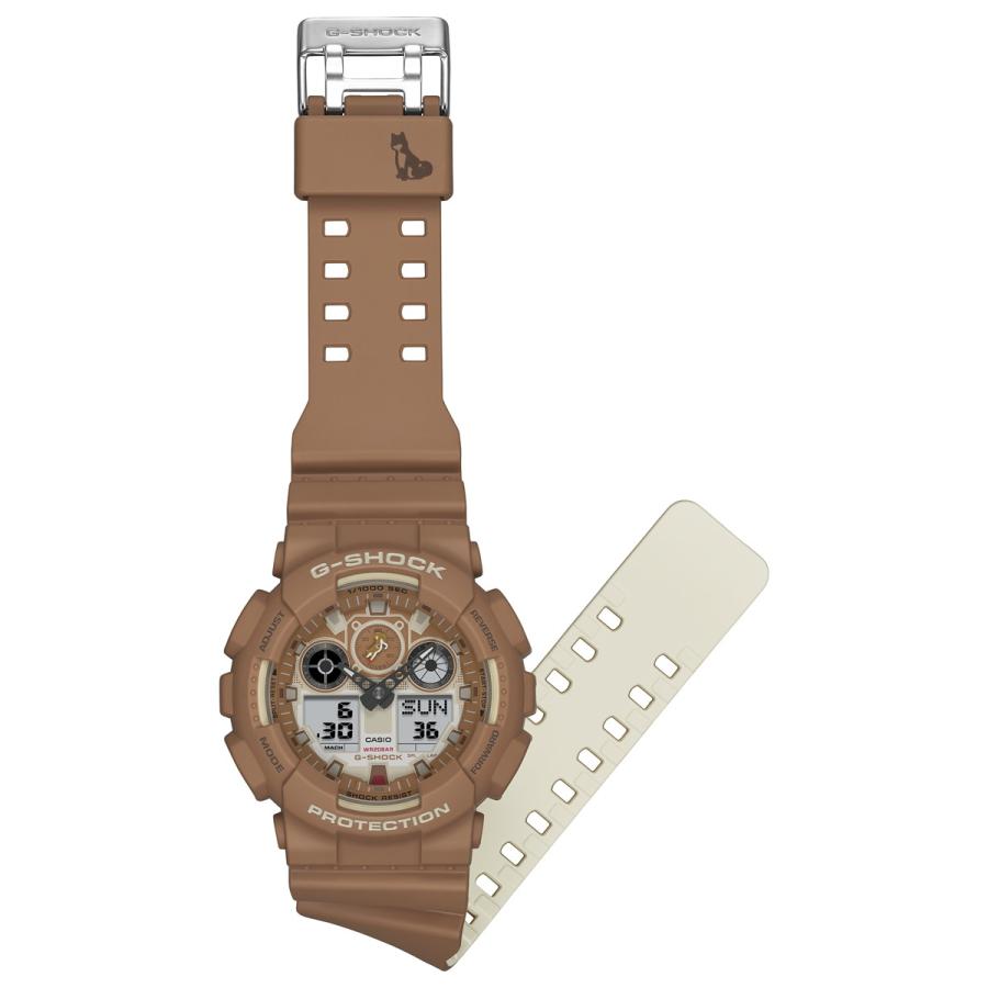 G-SHOCK Gショック アナデジ 腕時計 GA-100SHB-5AJR 柴犬 しば