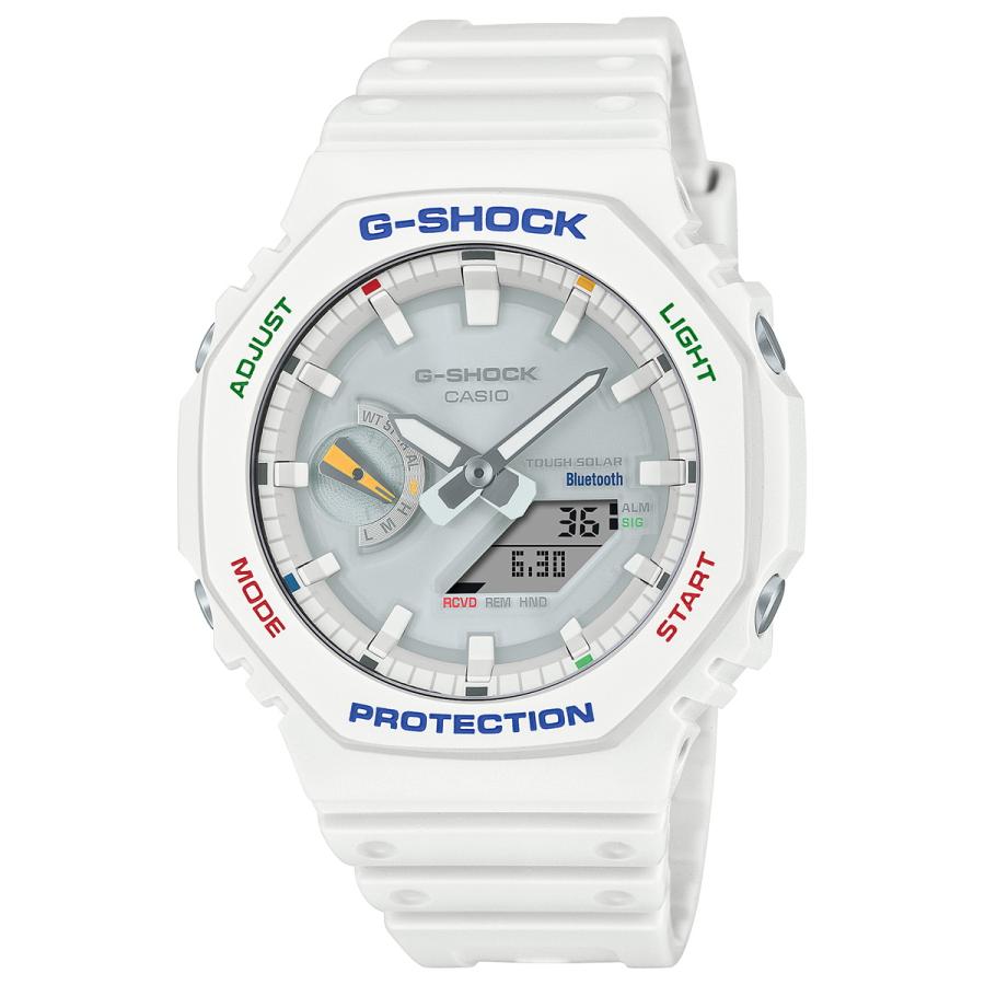 Gショック G-SHOCK ソーラー 限定 腕時計 メンズ GA-B2100FC-7AJF MULTICOLOR ACCENTS ホワイト ジーショック