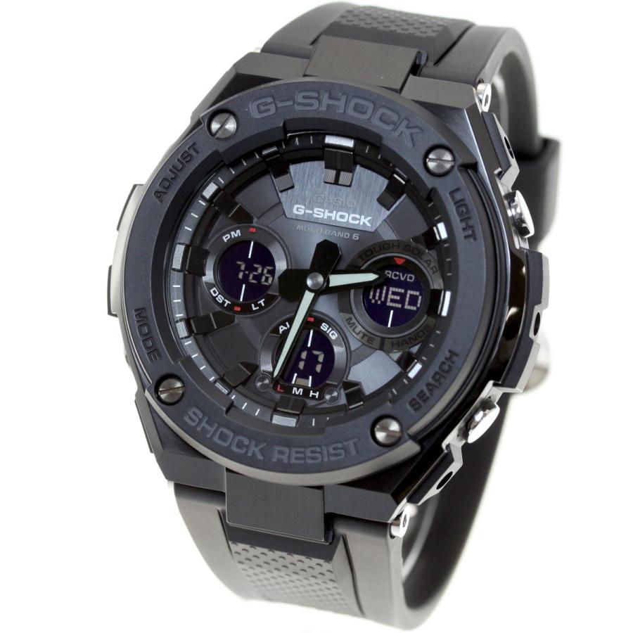 Gショック Gスチール G-SHOCK G-STEEL 電波ソーラー 腕時計 メンズ 黒