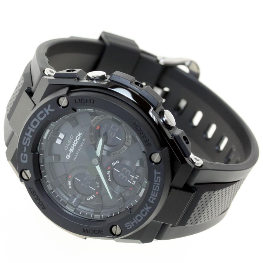 Gショック Gスチール G-SHOCK G-STEEL 電波ソーラー 腕時計 メンズ 黒 ブラック GST-W100G-1BJF｜neel｜16