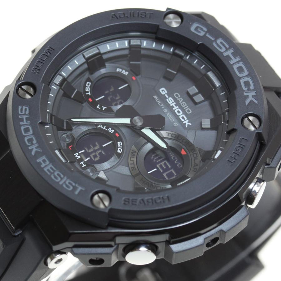 Gショック Gスチール G-SHOCK G-STEEL 電波ソーラー 腕時計 メンズ 黒 ブラック GST-W100G-1BJF｜neel｜20