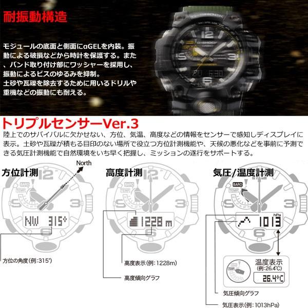 倍々+5倍！最大ポイント26倍！本日限定！Gショック マッドマスター G-SHOCK MUDMASTER 電波ソーラー 腕時計 メンズ GWG-1000-1A3JF｜neel｜05