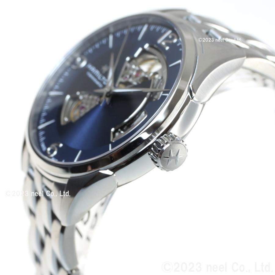 ハミルトン ジャズマスター オープンハート H32705141 ブルー Jazzmaster Open Heart Auto - Dial color:Blue - H32705141