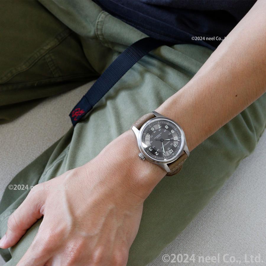 なおきハミルトン　カーキ　フィールド　チタン　自動巻き H70545550 カーキ フィールド チタニウム オート[H70545550] Khaki Field