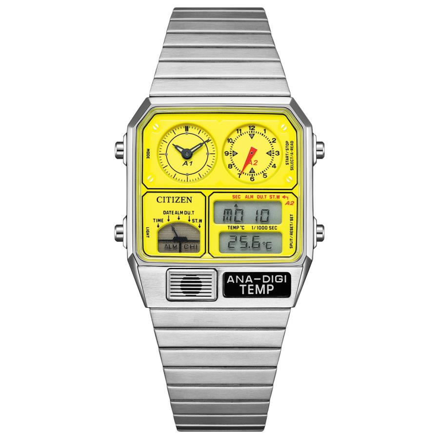 CITIZEN　アナデジテンプ　レコードレーベル？　稼働品 RECORD LABEL レコードレーベル ANA-DIGI TEMP アナデジテンプ