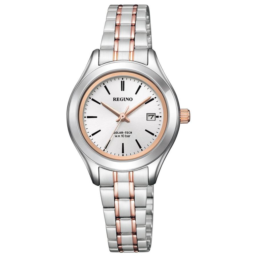【新品】シチズン CITIZEN REGUNO 腕時計 レディース KM4-112-91 レグノ ソーラーテック ペア スタンダードシリーズ リングソーラー ソーラー（J710） シルバーxシルバー アナログ表示 REGUNO（CITIZEN） シチズン 腕時計 ブランド エコドライブ ソーラー