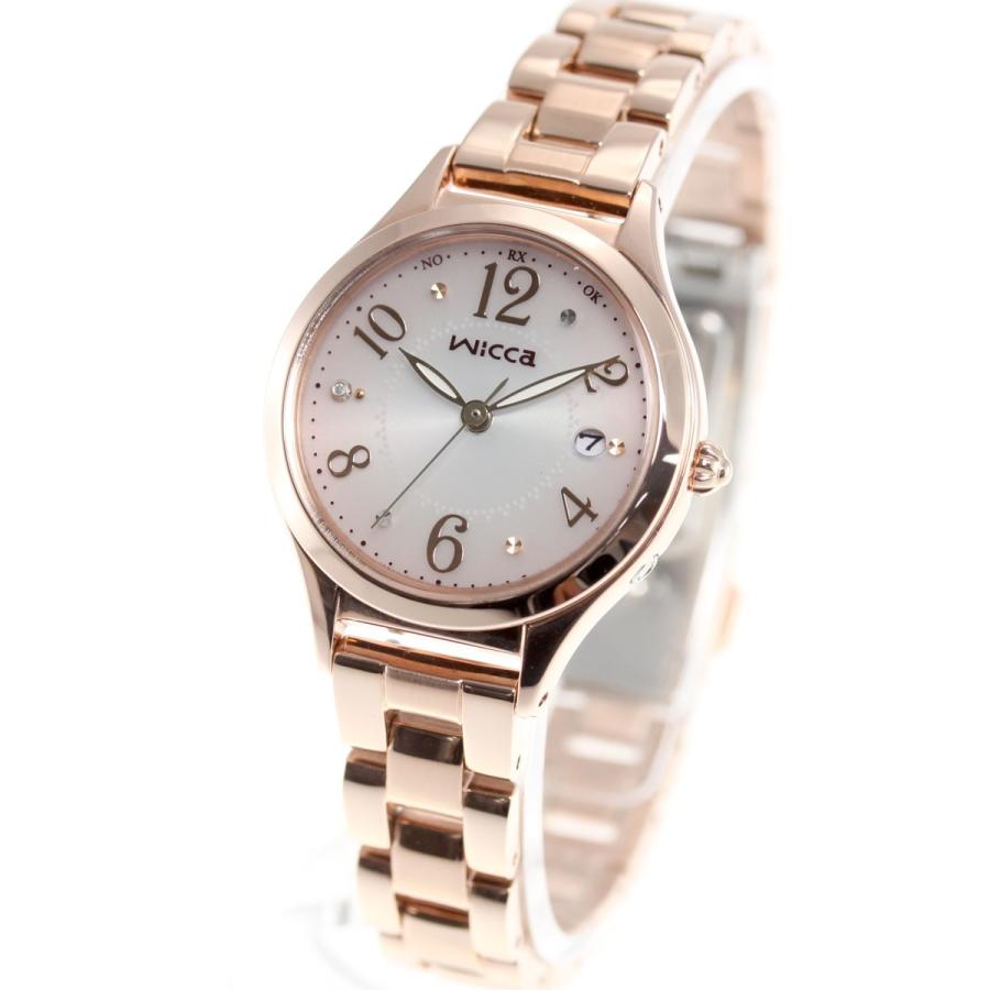 wicca（ウィッカ） シチズン ソーラーテック 電波時計 レディース KS1