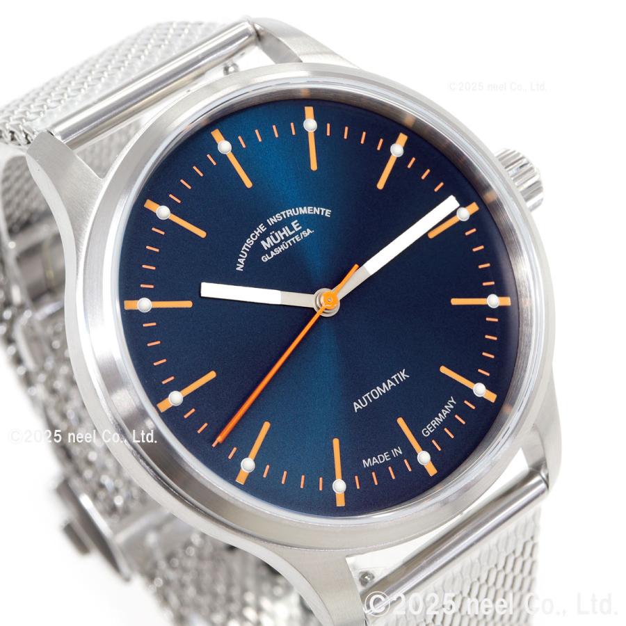 （ノベルティー付き）ミューレ グラスヒュッテ Muhle Glashutte パノヴァ ブルー Panova 腕時計 M1-40-72-MB-IIの画像