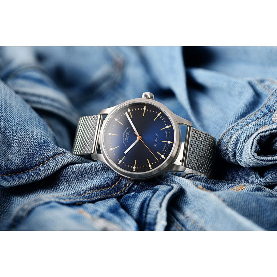 （ノベルティー付き）ミューレ グラスヒュッテ Muhle Glashutte パノヴァ ブルー Panova 腕時計 M1-40-72-MB-IIの画像