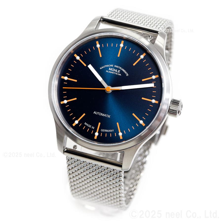 （ノベルティー付き）ミューレ グラスヒュッテ Muhle Glashutte パノヴァ ブルー Panova 腕時計 M1-40-72-MB-IIの画像