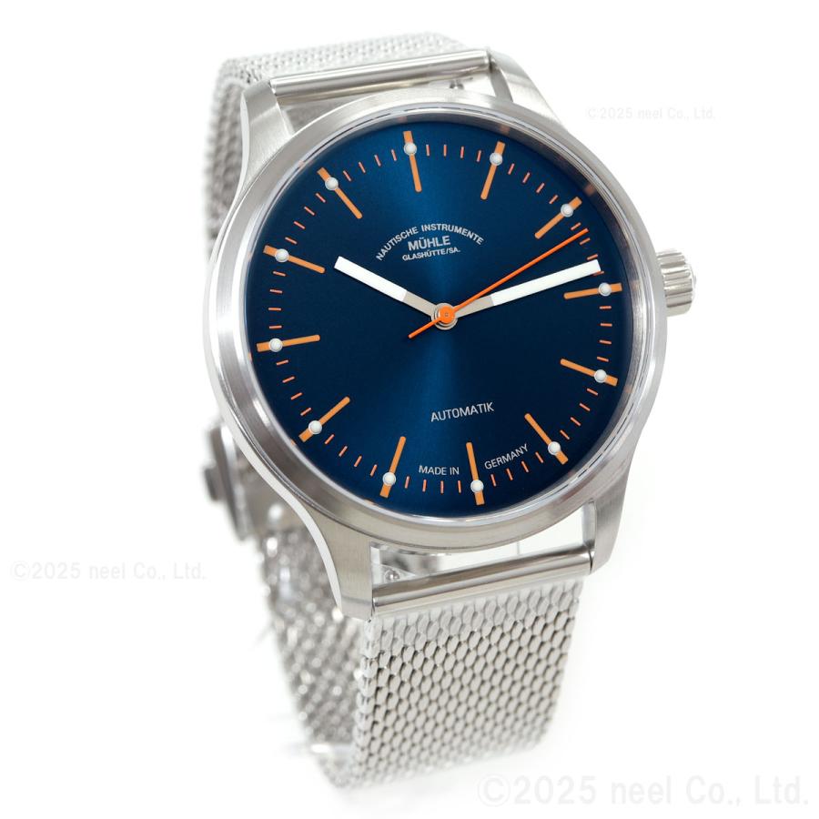 （ノベルティー付き）ミューレ グラスヒュッテ Muhle Glashutte パノヴァ ブルー Panova 腕時計 M1-40-72-MB-IIの画像