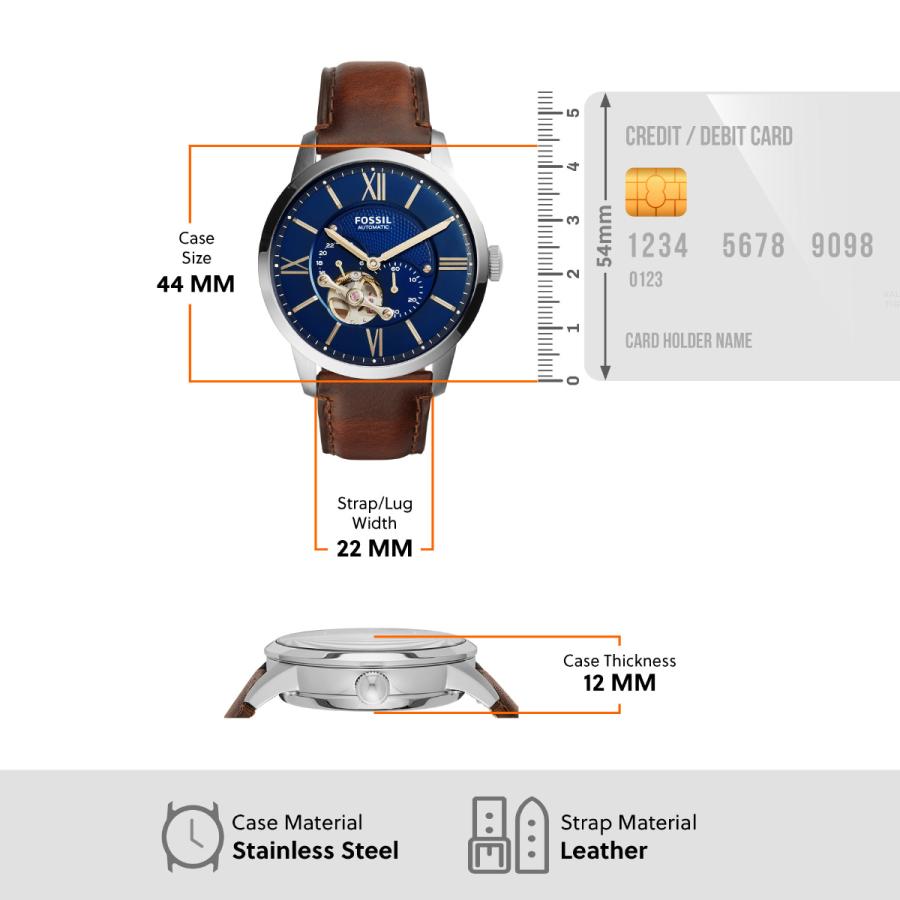 FOSSIL 自動巻き 腕時計 ME3118 本体 ケース付き TOWNSMAN フォッシル FOSSIL 腕時計 メンズ 自動巻き マルチ