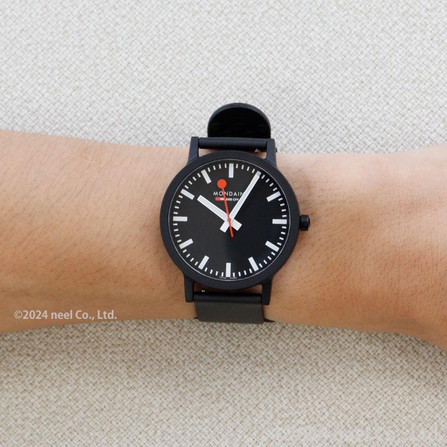 MONDAINE クォーツ腕時計 ブラック　最終価格 essence（MONDAINE） モンディーン MONDAINE 腕時計 メンズ レディース