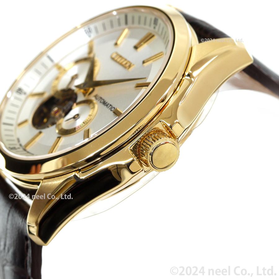 シチズンコレクション メカニカル 自動巻き 腕時計 メンズ NP1013-02P CITIZEN COLLECTION オープンハートの画像