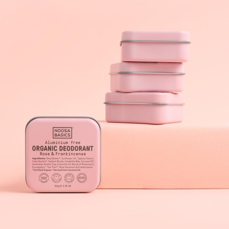 NOOSA BASICS ボディバター ローズ＆フランキンセンス 50g×3点【送料無料】の画像
