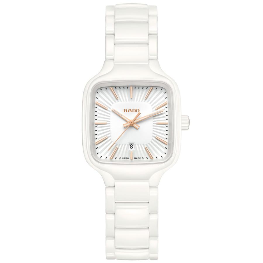 【極美品】RADOトゥルー R27059162 箱保付きレディース腕時計 TRUE（RADO） （ノベルティー付き）ラドー RADO トゥルー スクエア