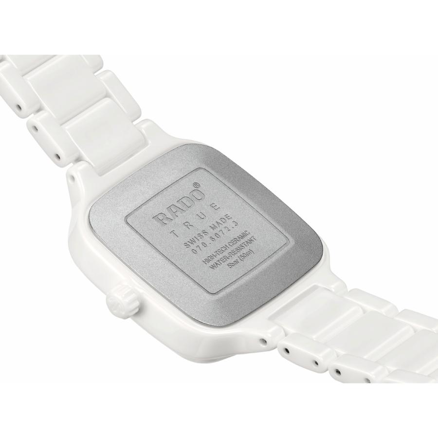【極美品】RADOトゥルー R27059162 箱保付きレディース腕時計 TRUE（RADO） （ノベルティー付き）ラドー RADO トゥルー スクエア