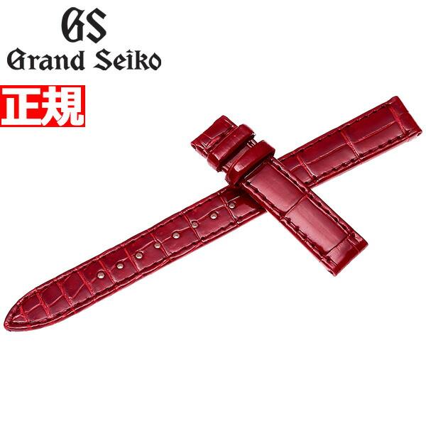グランドセイコー　革ベルト レディース グレージングレッド クロコダイル15mm グランドセイコー 革ベルト レディース グレージングレッド