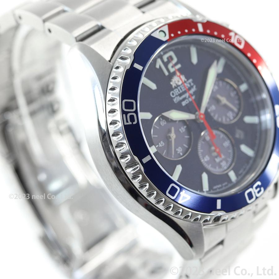 オリエント 腕時計 メンズ ソーラーパワード ORIENT スポーツ マコ Mako RN-TX0201L クロノグラフ｜neel｜10