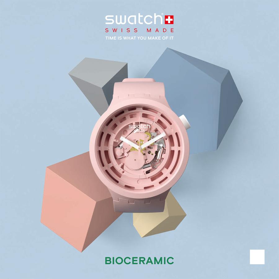 swatch スウォッチ 腕時計 メンズ レディース ビッグボールド バイオセラミック C-PINK BIG BOLD SB03P100｜neel｜03