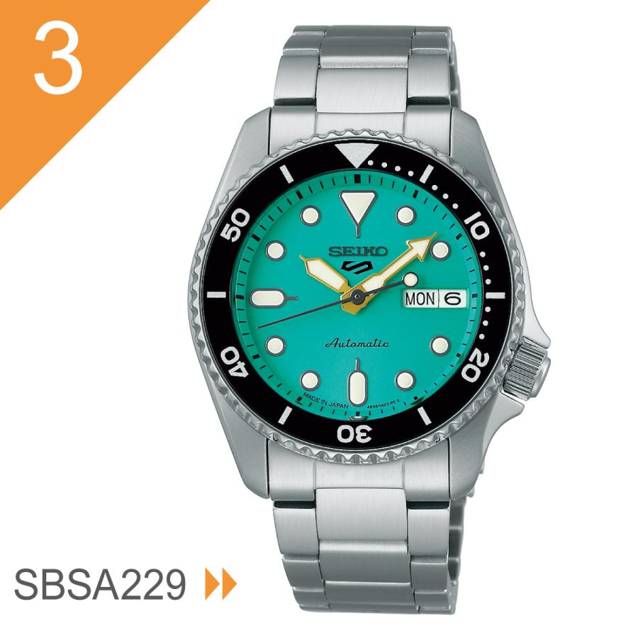 セイコー5 スポーツ SEIKO 5 SPORTS 腕時計 セイコーファイブ スポーツ SBSA225 SBSA227 SBSA229 SBSA299の画像