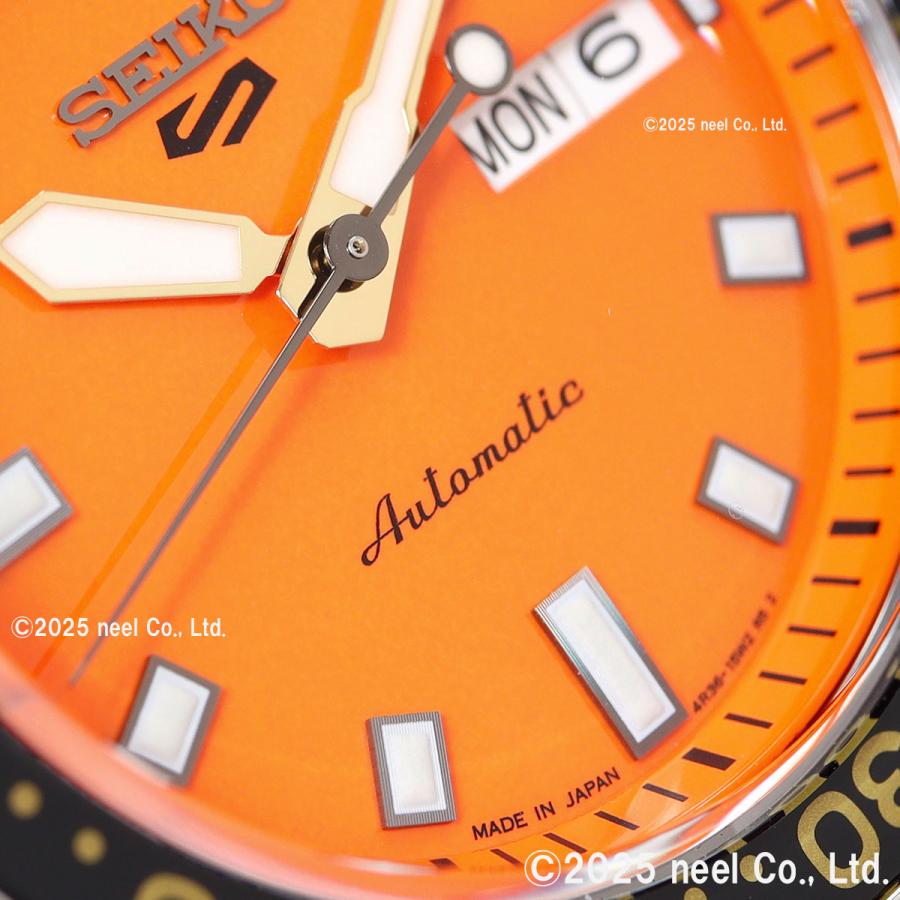 SEIKO 5 スポーツ 自動巻き腕時計 SRPC55J1 オレンジ 4R36 Seiko 5 Sports セイコー5 スポーツ 日本製 自動巻 SEIKO SPORTS