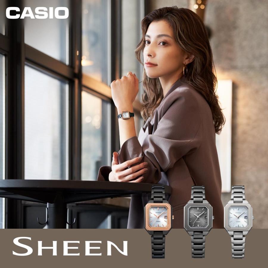 倍々+5倍！最大ポイント30倍！本日限定！カシオ シーン CASIO SHEEN ソーラー 腕時計 レディース SHS-4528J-7AJF シルバー｜neel｜09