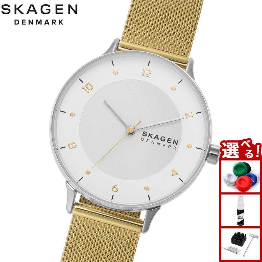 SKAGEN（スカーゲン） 腕時計 レディース RIIS 三針 ツートーン 