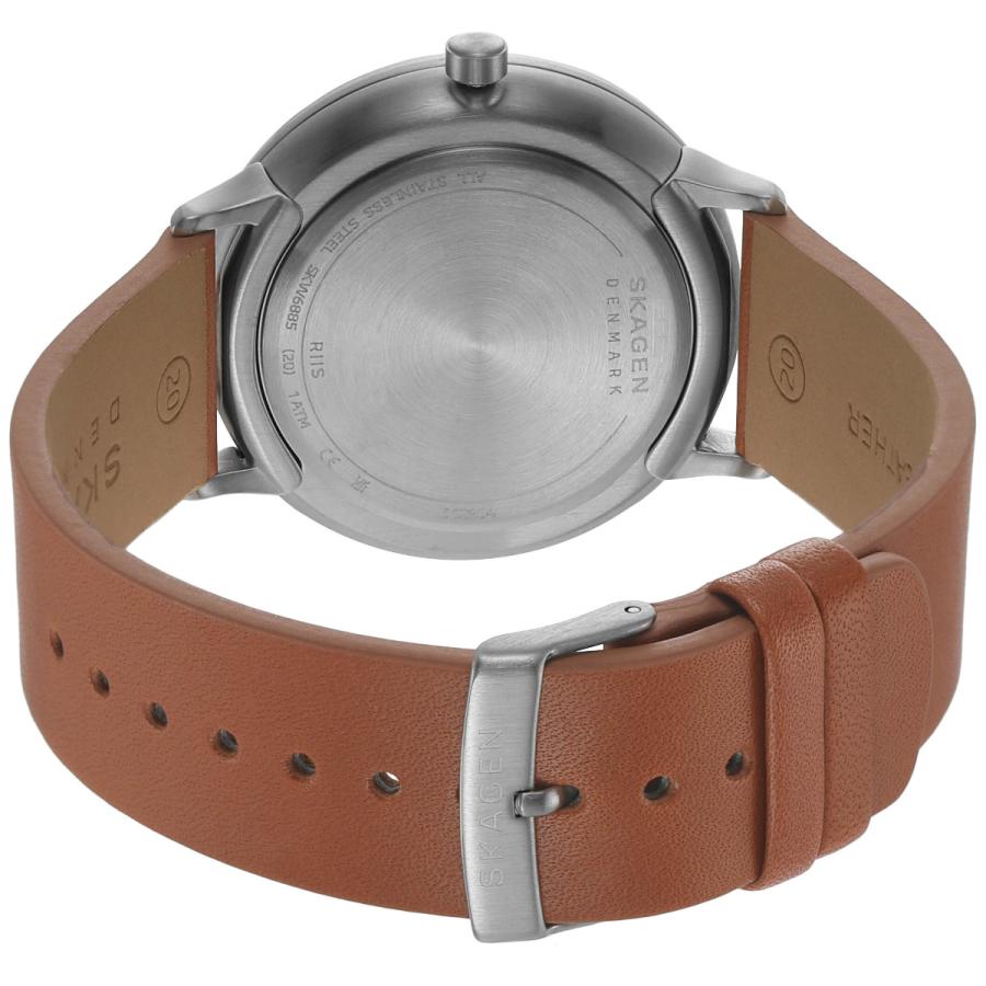 SKAGEN（スカーゲン） 腕時計 メンズ RIIS 三針 ミディアムブラウン 