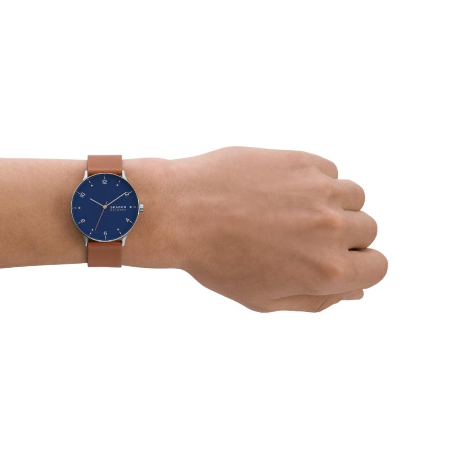 SKAGEN（スカーゲン） 腕時計 メンズ RIIS 三針 ミディアムブラウン 