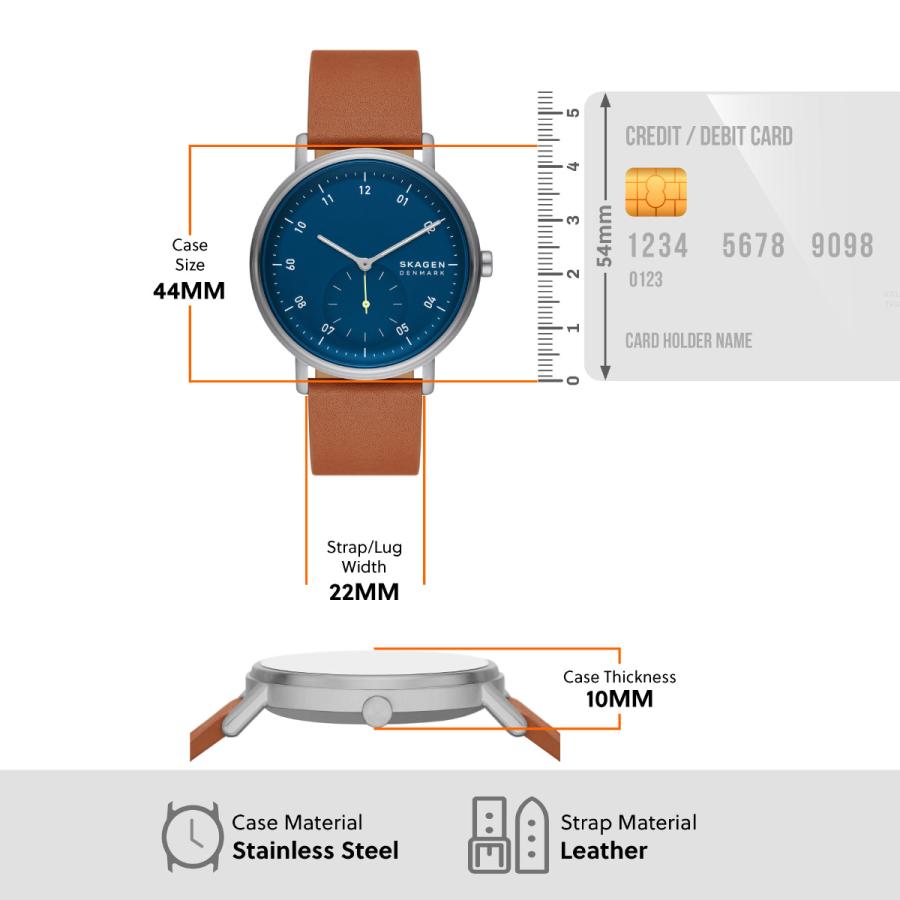 SKAGEN（スカーゲン） 腕時計 メンズ KUPPEL 二針 サブセコンド 
