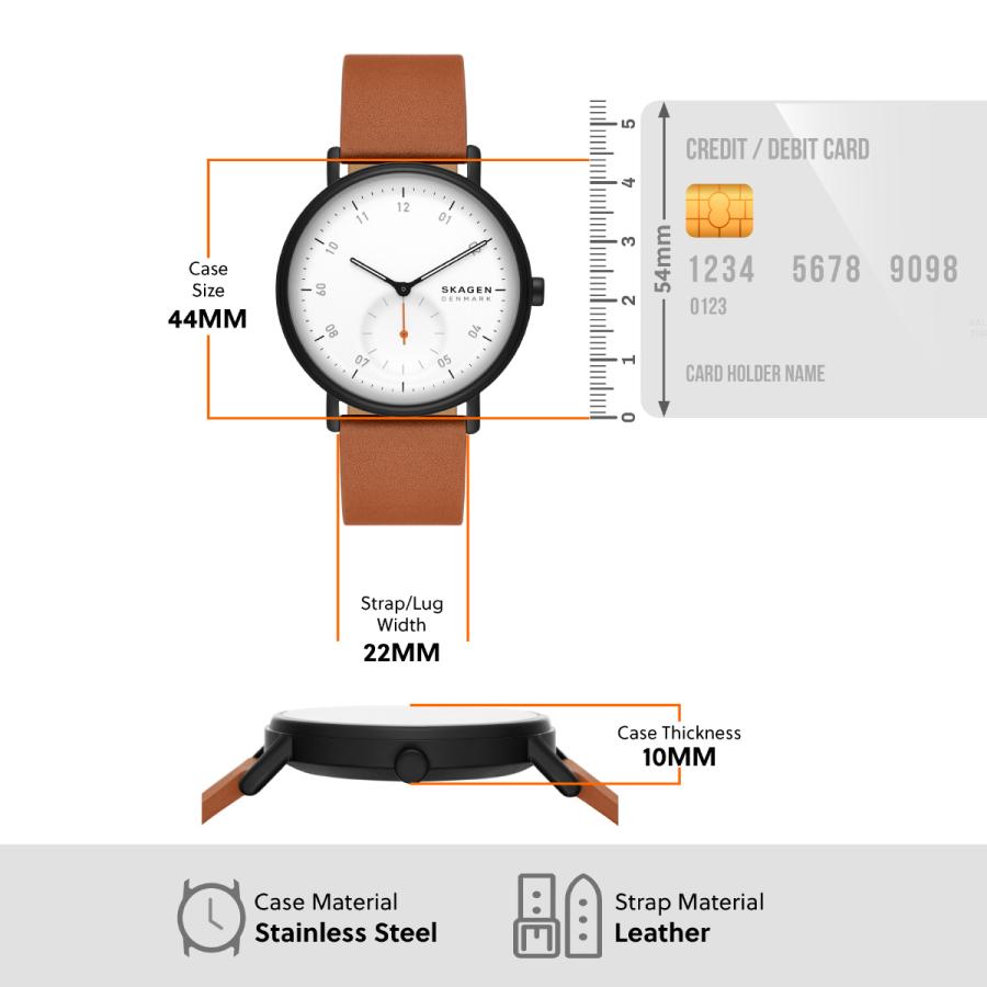 SKAGEN（スカーゲン） 腕時計 メンズ KUPPEL 二針 サブセコンド 