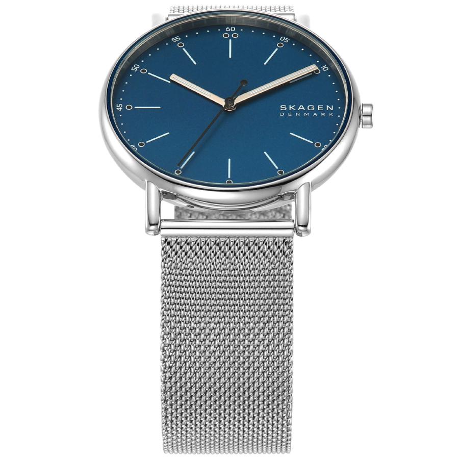 SIGNATUR スカーゲン SKAGEN 腕時計 メンズ 三針 シルバートーン 