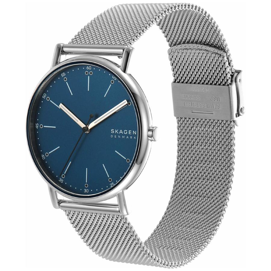 SIGNATUR スカーゲン SKAGEN 腕時計 メンズ 三針 シルバートーン 