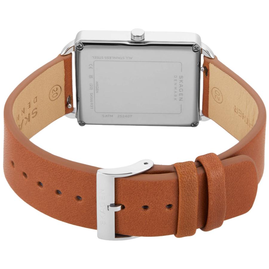 SKAGEN（スカーゲン） 腕時計 メンズ HAGEN 三針 ブラウン レザー