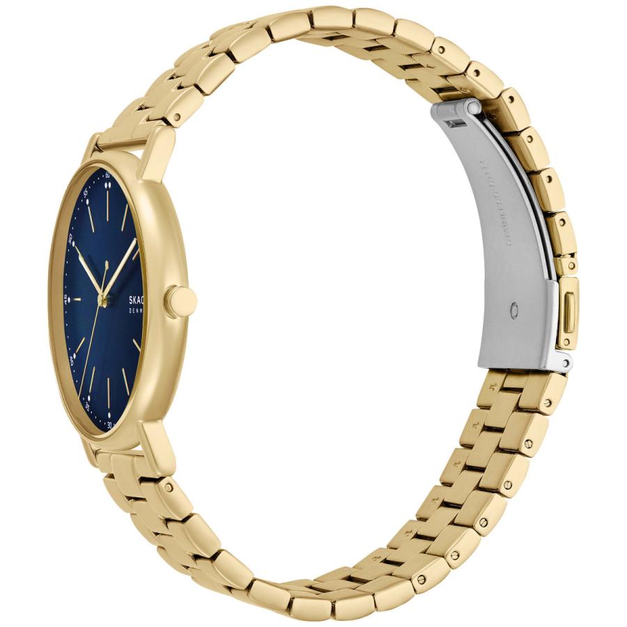 【新品】SKAGEN SIGNATUR イエローゴールド ユニセックスウォッチ SIGNATUR （ノベルティー付き）スカーゲン SKAGEN 腕時計 メンズ 三針