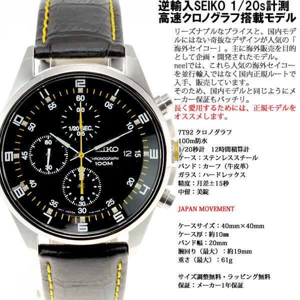 セイコー SEIKO 逆輸入 クロノグラフ SNDC89P2（SNDC89PD）｜neel｜03