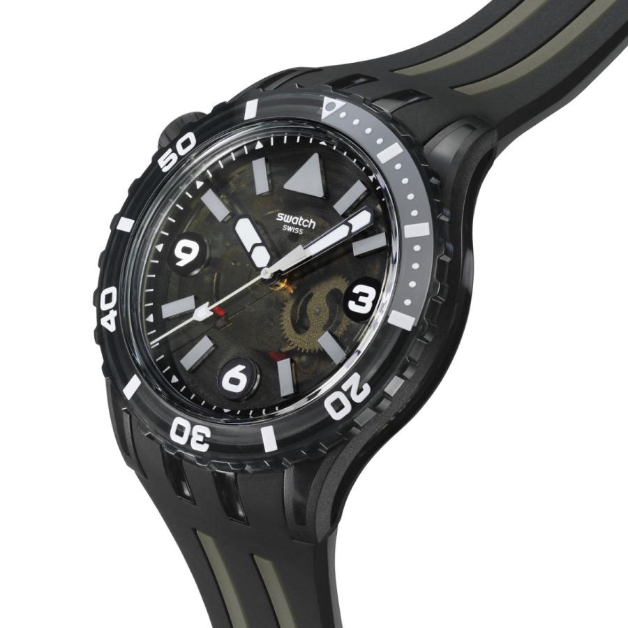 スウォッチ SCUBAQUA SEA NETTLE SSCU09B100 swatch スウォッチ 腕時計 メンズ SCUBAQUA スクーバクア BLACK SEA
