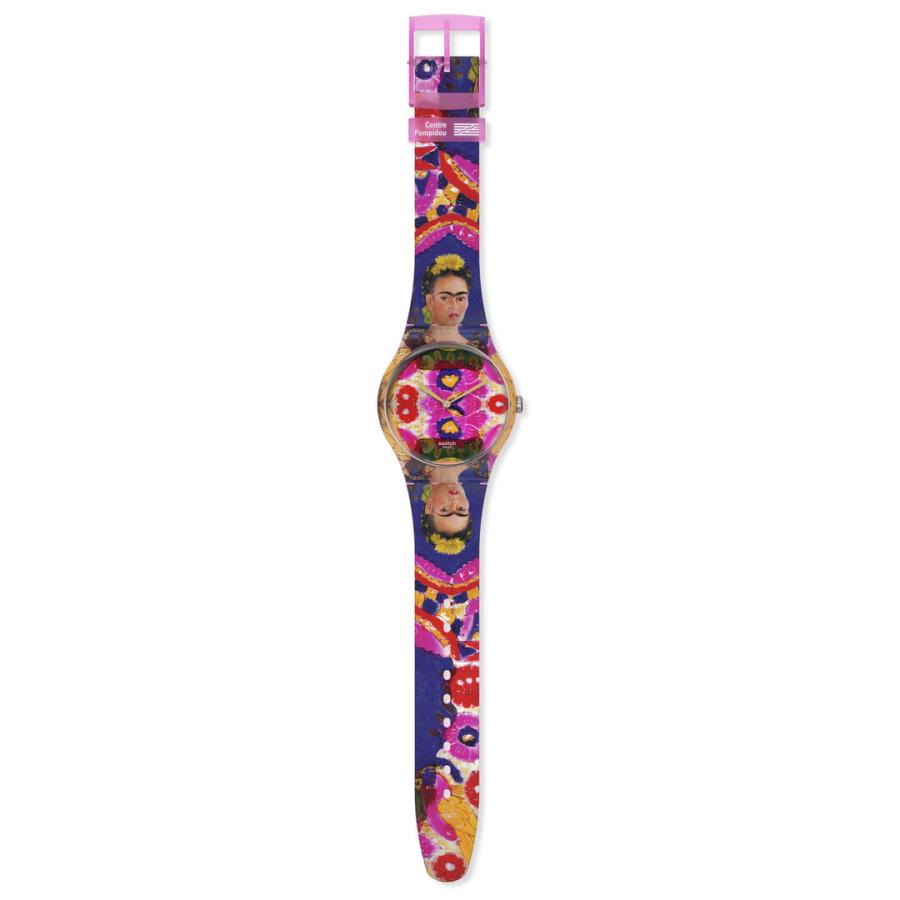 swatch スウォッチ アートコラボ NEW GENT THE FRAME BY FRIDA KAHLO SWATCH X CENTRE POMPIDOU SUOZ341｜neel｜02