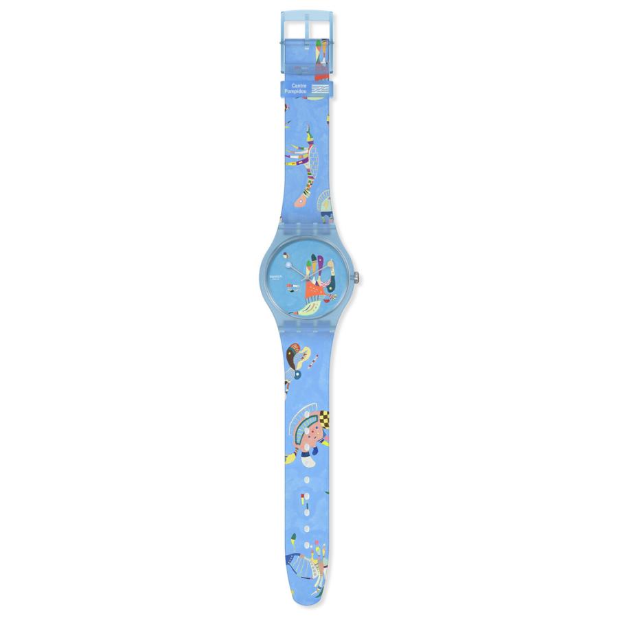 ニュー・ジェント swatch スウォッチ 腕時計 アートコラボ BLUE