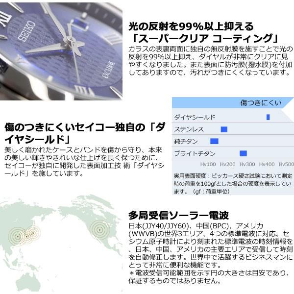 セイコー ドルチェ＆エクセリーヌ SWCW147 腕時計 レディース ソーラー電波 SEIKO チタン ネイビー｜neel｜05