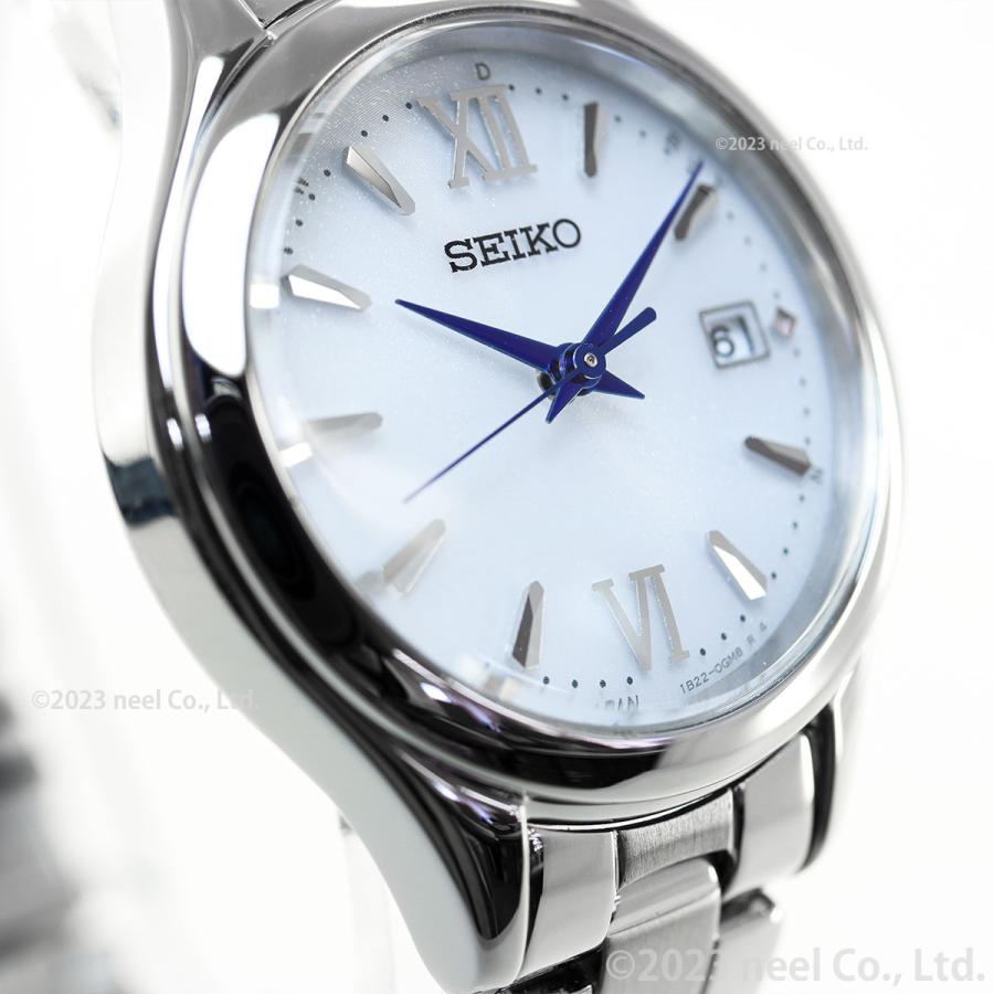 美品　SEIKO　セイコー　セレクション　ブルー　シルバー　ソーラー　レディース SEIKO Selection（セイコーセレクション）レディース ソーラー