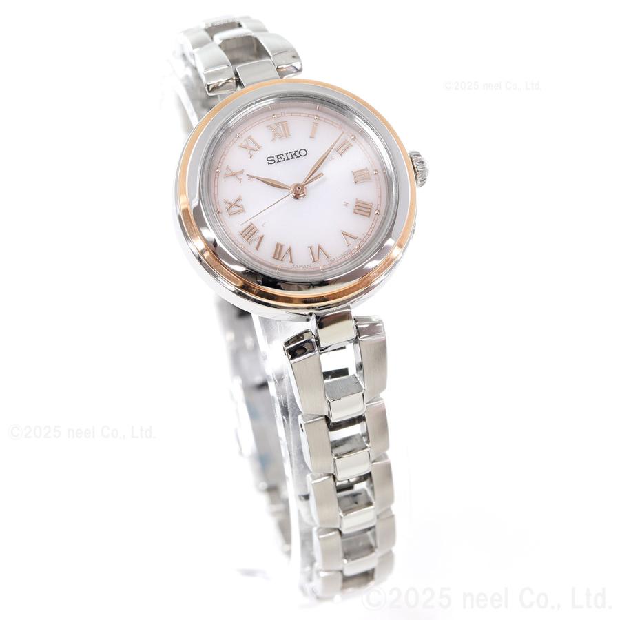 【美品】SEIKO セイコー EXCELINE 電波ソーラー レディース腕時計 SEIKO SELECTION セイコー セレクション 電波 ソーラー 電波時計