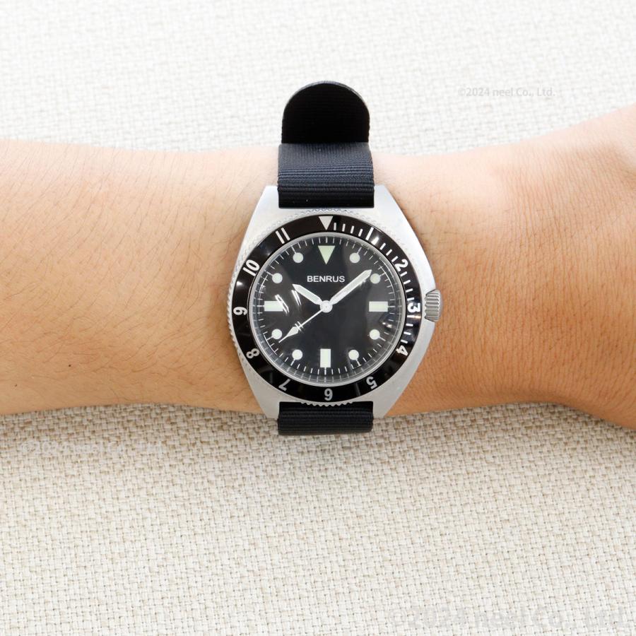 BENRUS 自動巻き 腕時計 シルバー BENRUS ベンラス 腕時計 メンズ TYPE-I SILVER シルバー