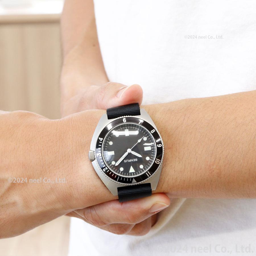 BENRUS 自動巻き 腕時計 シルバー BENRUS ベンラス 腕時計 メンズ TYPE-I SILVER シルバー