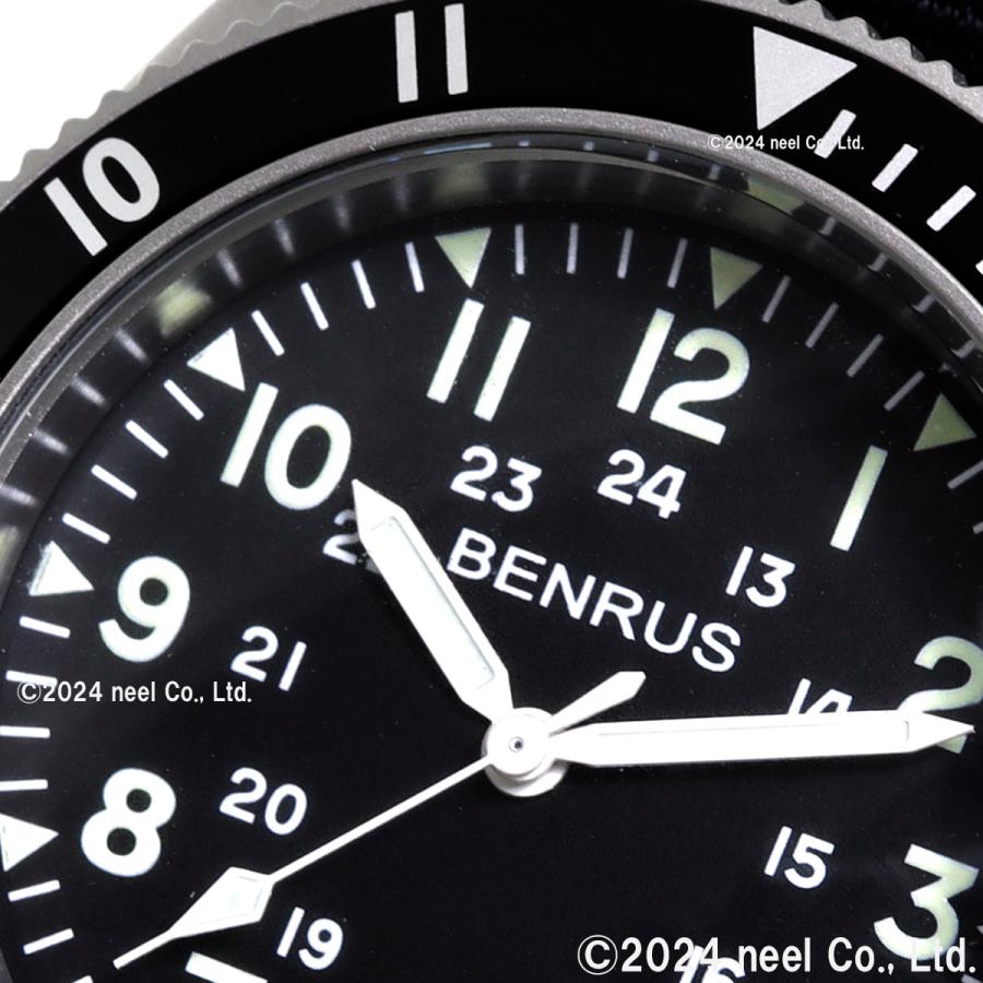 BENRUS ベンラス 腕時計 メンズ TYPE-II SILVER シルバー ミリタリー