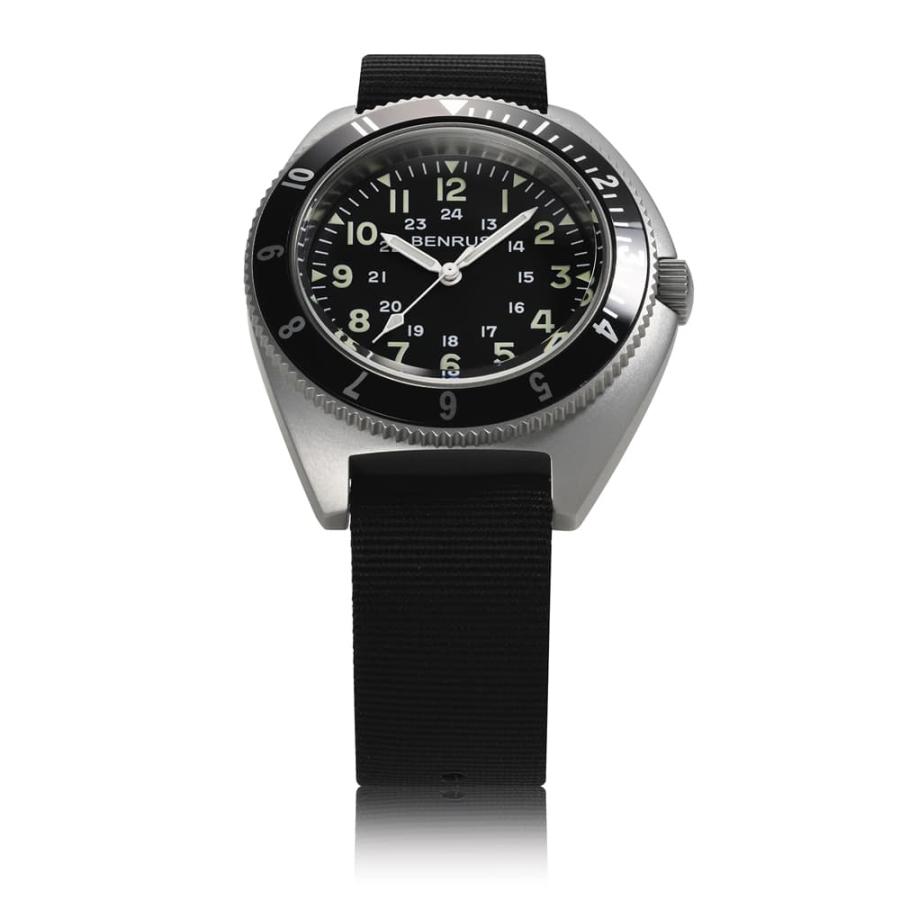 BENRUS ベンラス 腕時計 メンズ TYPE-II SILVER シルバー ミリタリー