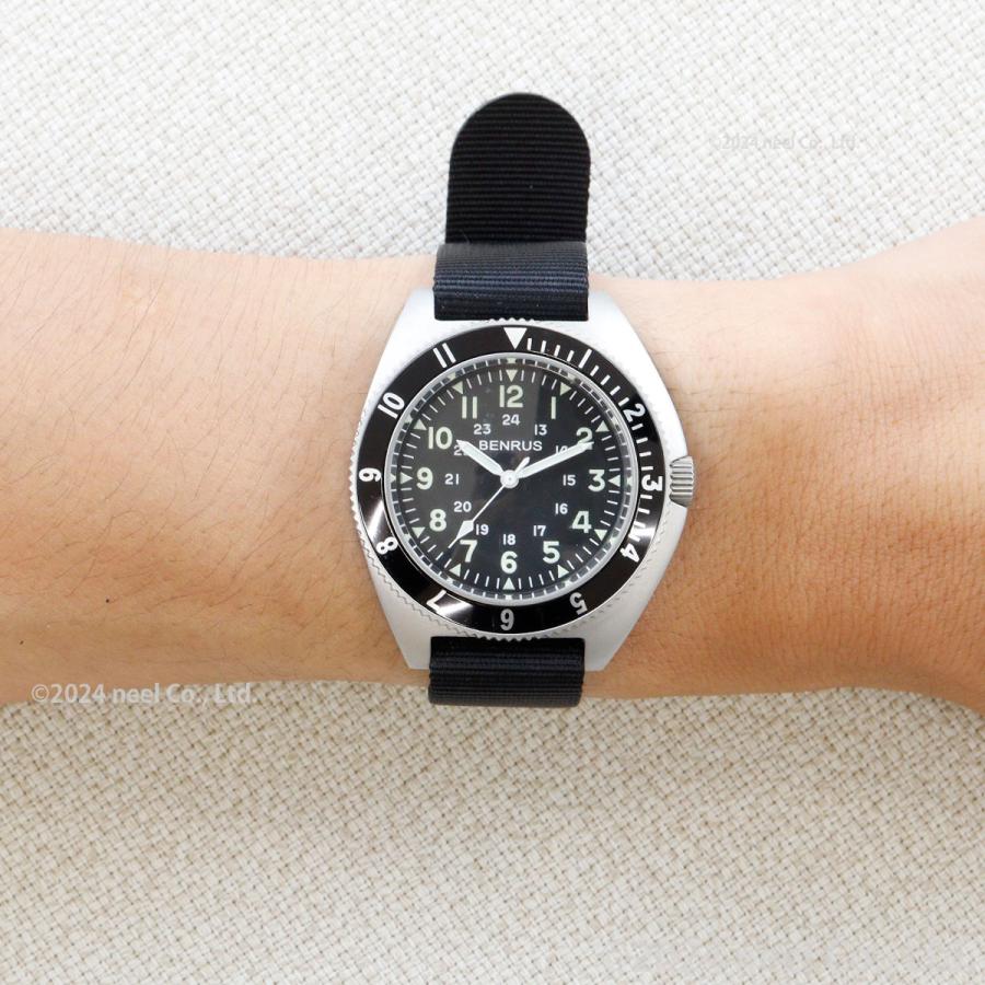 BENRUS ベンラス 腕時計 メンズ TYPE-II SILVER シルバー ミリタリー
