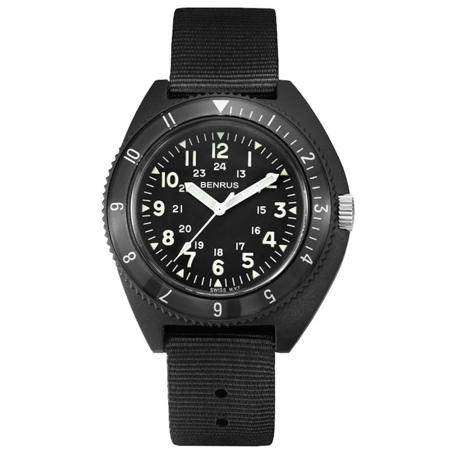 BENRUS ベンラス 腕時計 メンズ TYPE-III BK Class-A General