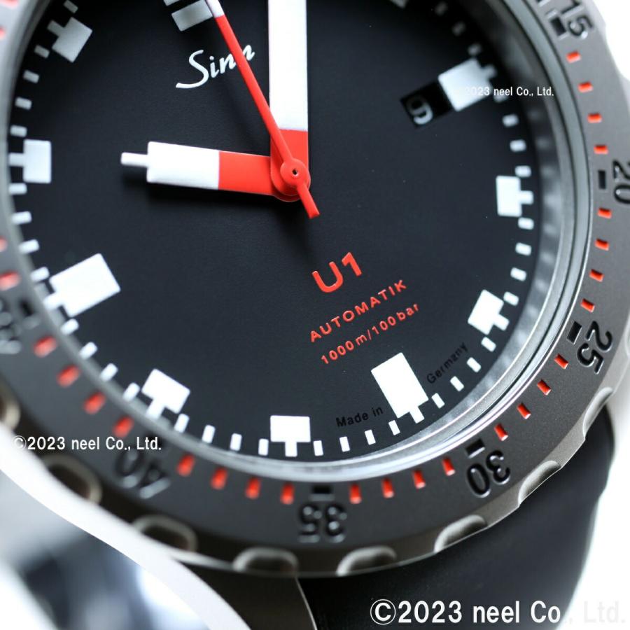 SINN ジン U1 1010 1000m防水　 腕時計　自動巻き Sinn U1【1010】1000m防水 自動巻 黒ダイヤル 保証書付 【委託